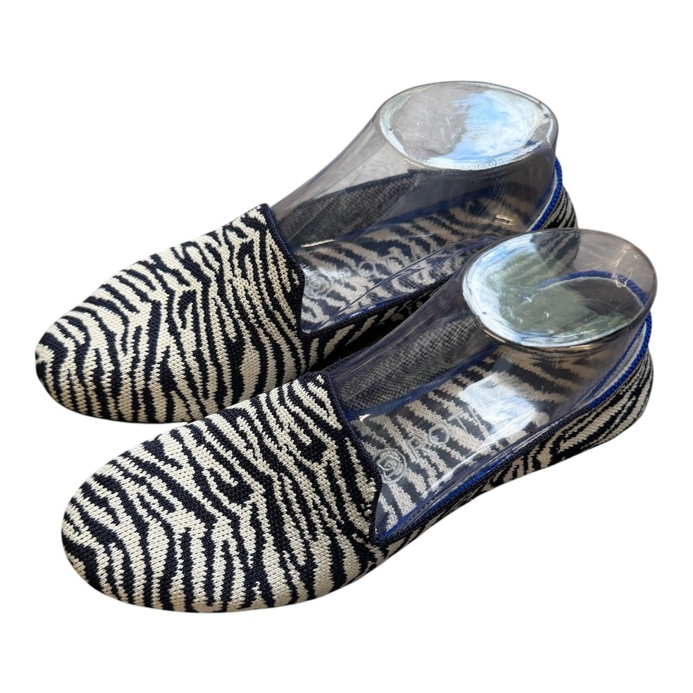 Rothy's‎ Loafers Women 8.5 The Loafer Zebra Print Washable Lightweight "Retired"